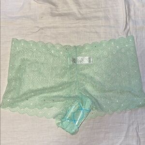 🌸 ASOS Mint Green Lace Boy Short Panty-M